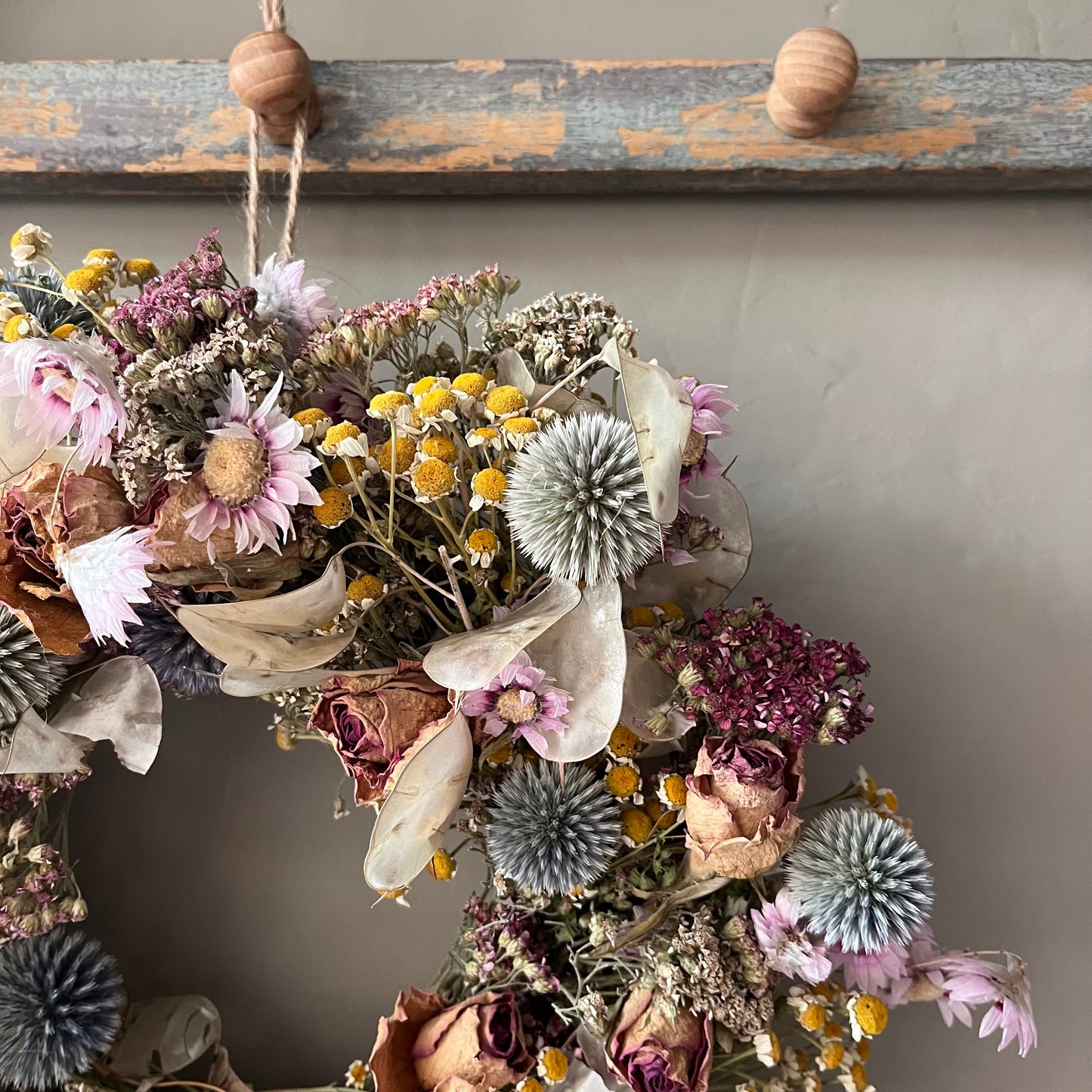 Dried Flower Autumnal Wreath | Autumn home decor- 28cm