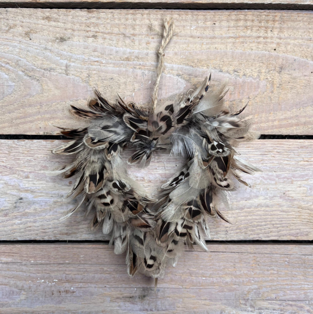 Feather Tree decoration- Farmhouse Christmas decor: 13cm