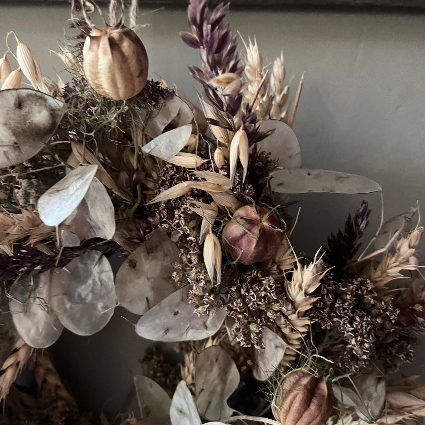 Dried flower wreath | Farmhouse style | Country living | Farmhouse wreath | Spring wreath | 25cm