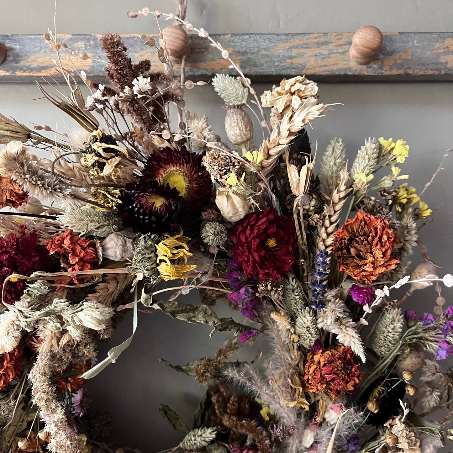 Dried flower spring wreath | Spring/ summer wreath- 34cm
