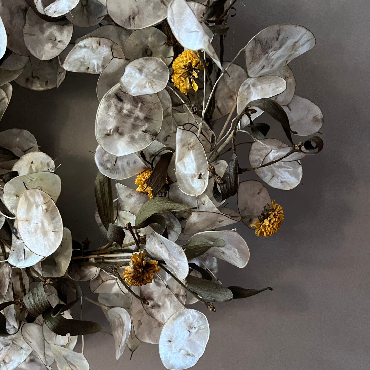 Autumn Dried Flower Wreath: Farmhouse Decor (25cm)