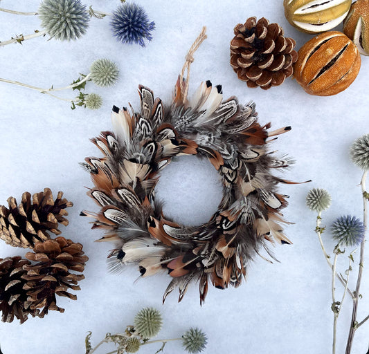 Baubles | Feather baubles | Christmas decorations | Farmhouse Christmas decor | Tree ornament | Country side Christmas | Natural Christmas