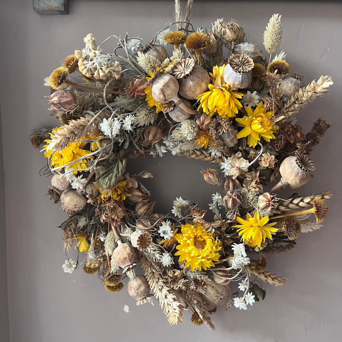 Everlasting dried flowers| Autumn inspired decor | Autumn dried flowers | Fall wreath | Fall inspired decor | Small Dried Flower | 25cm