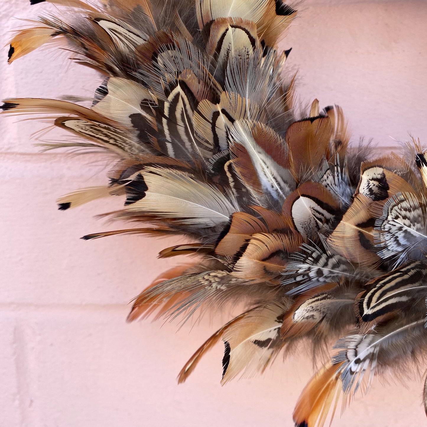 Feather wreath | Farmhouse wreath | Farmhouse decor | Front door wreath | Autumn wreath | Fall wreath | Winter home decor | 20-25cm