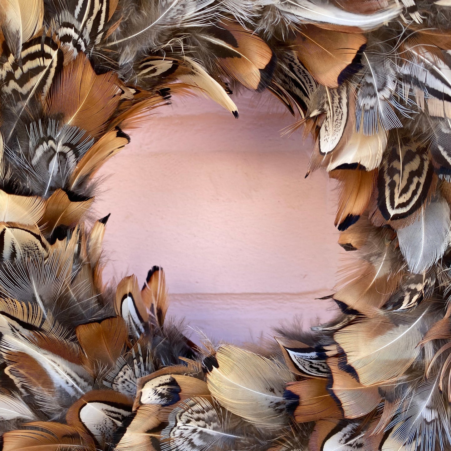 Feather wreath | Farmhouse wreath | Farmhouse decor | Front door wreath | Autumn wreath | Fall wreath | Winter home decor | 20-25cm