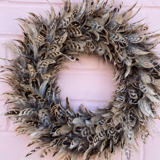 Front door decor | Door wreath | Feather wreath | Winter wreath | Christmas wreath | Decor for Winter | Winter wreath | 30-35cm