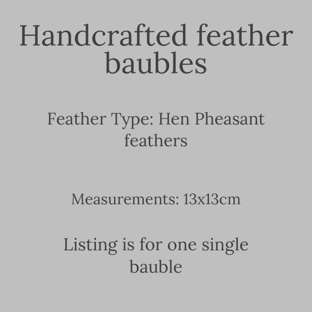 Feather Tree decoration- Farmhouse Christmas decor: 13cm
