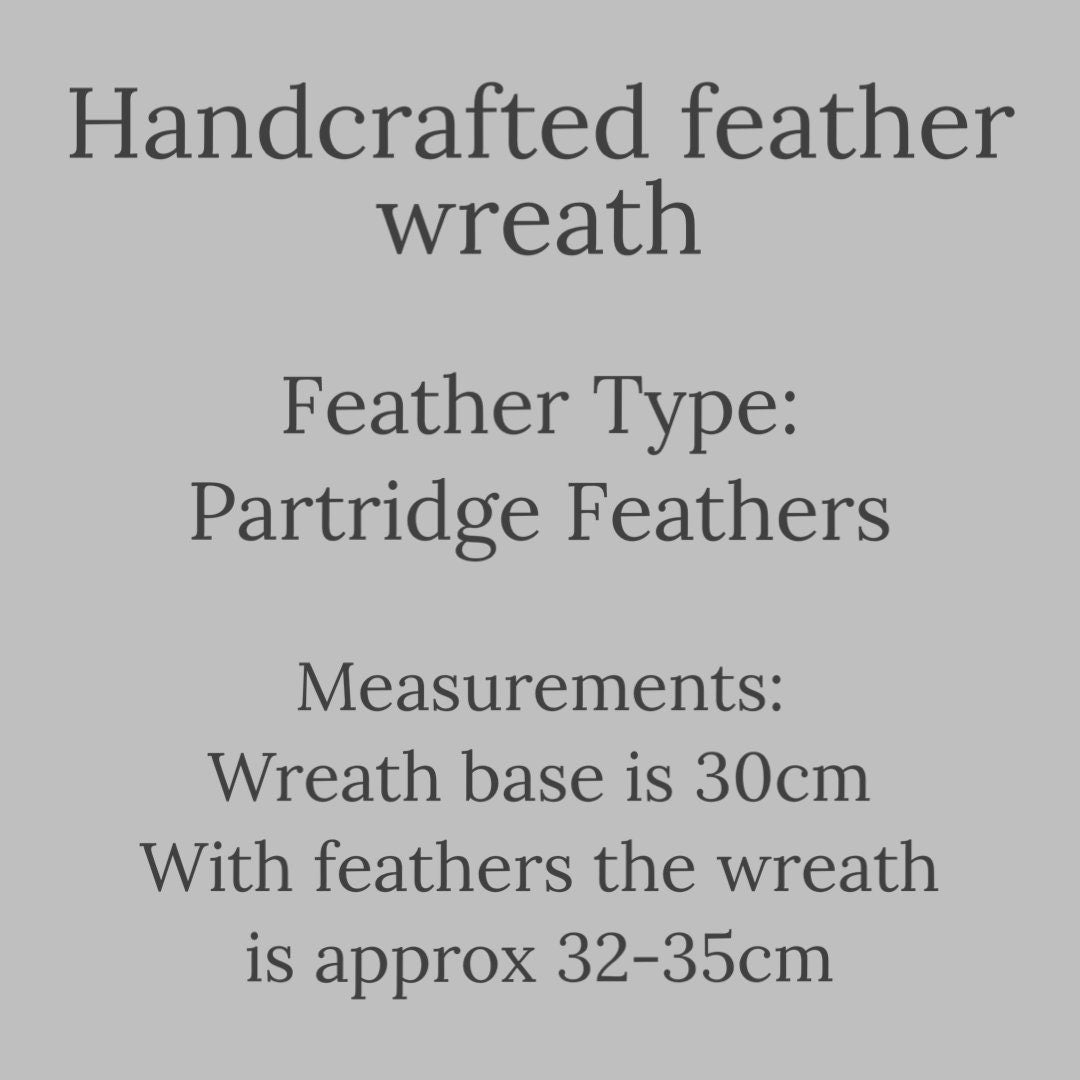 Feather wreath | Door wreath | Farmhouse wreath | Spring wreath | Rustic Wreath | Spring door wreath | Easter country living | 30-35cm