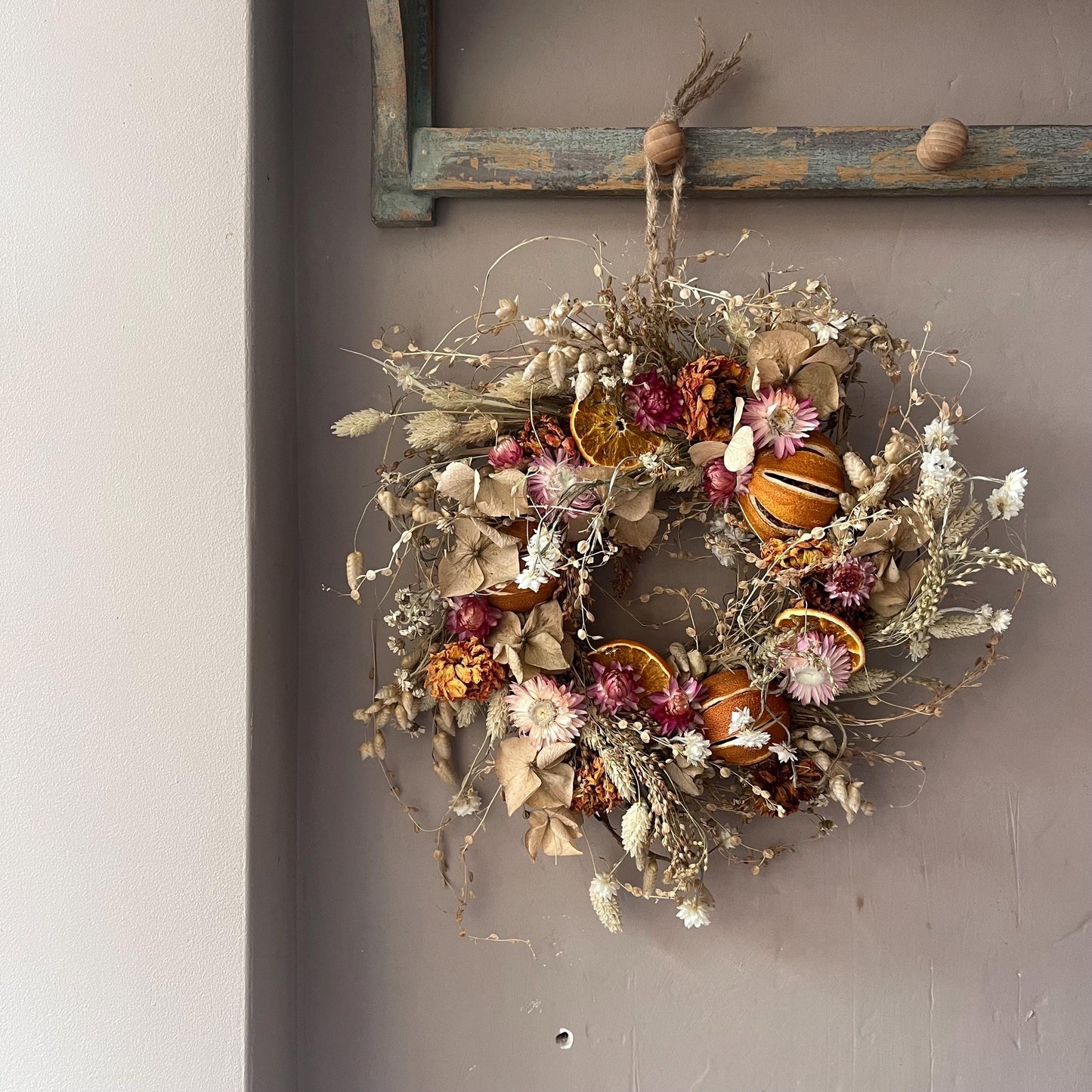 Everlasting dried flowers| Spring inspired decor | Dried flowers | summer wreath | Summer inspired decor | 23cm