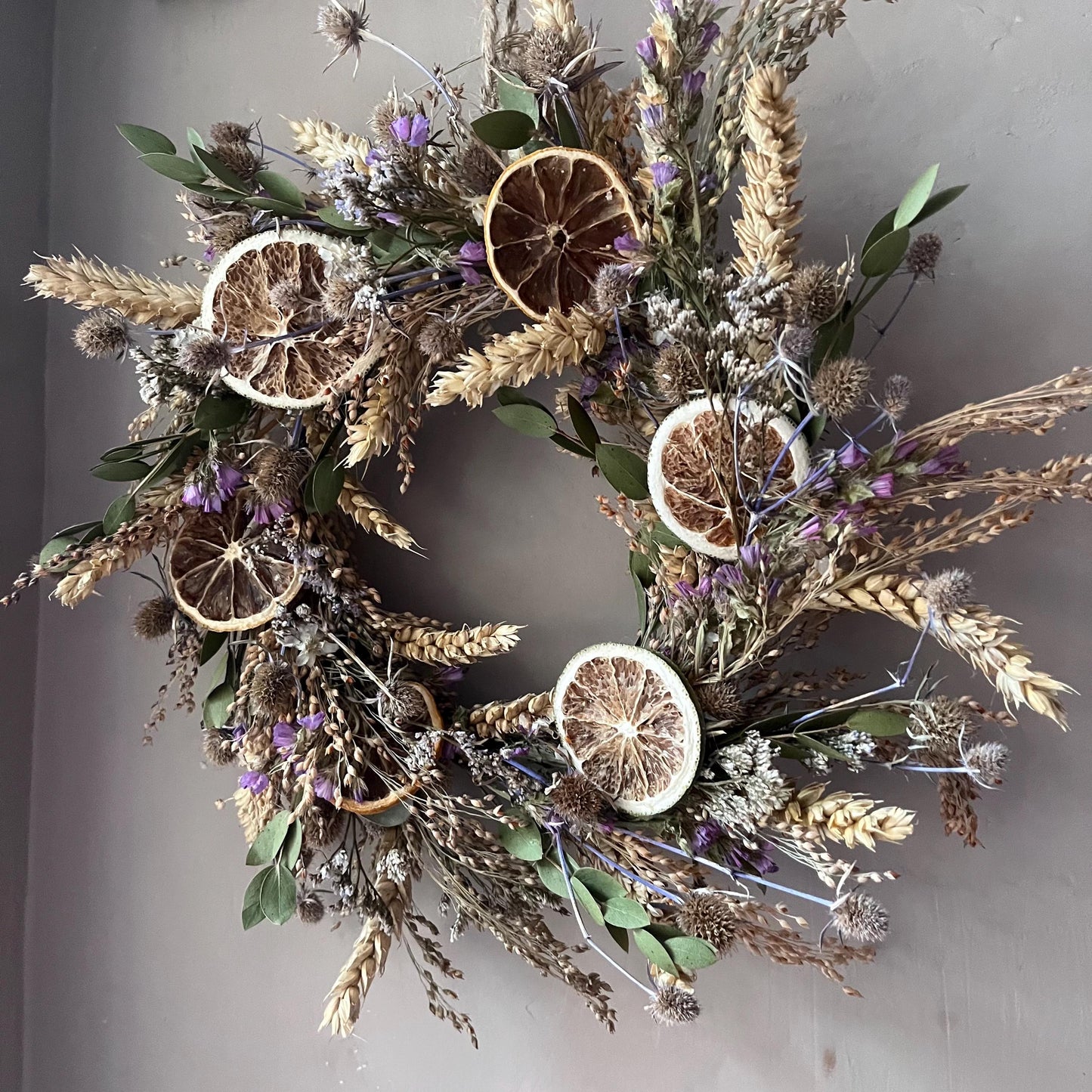 Spring dried flower wreath | Spring colours | Spring decor | Summer wreath | Everlasting dried flower wreath | Summer Door wreath | 23cm