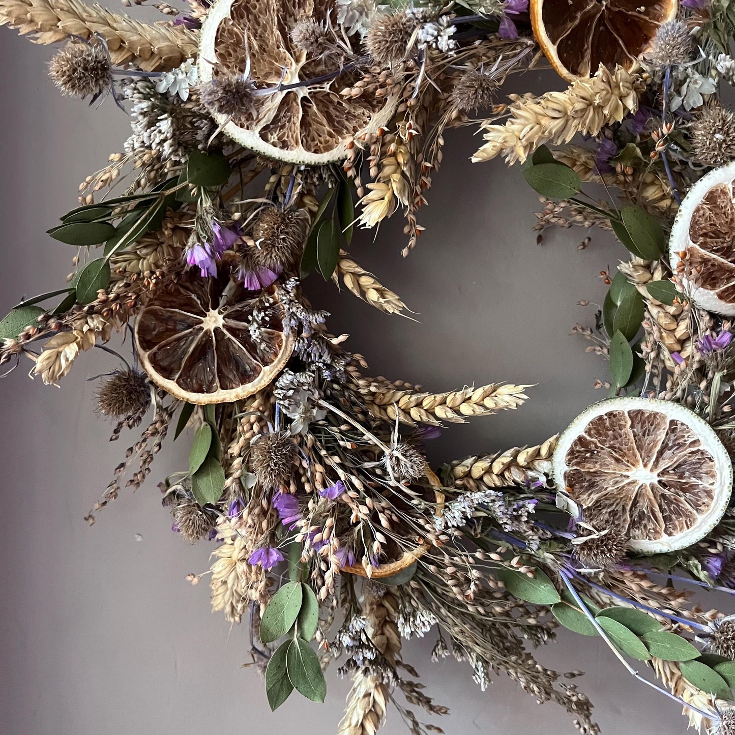 Spring dried flower wreath | Spring colours | Spring decor | Summer wreath | Everlasting dried flower wreath | Summer Door wreath | 23cm