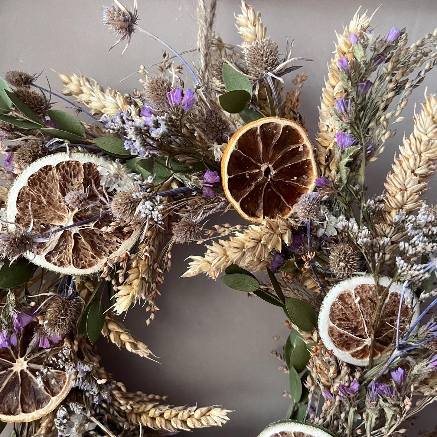 Spring dried flower wreath | Spring colours | Spring decor | Summer wreath | Everlasting dried flower wreath | Summer Door wreath | 23cm