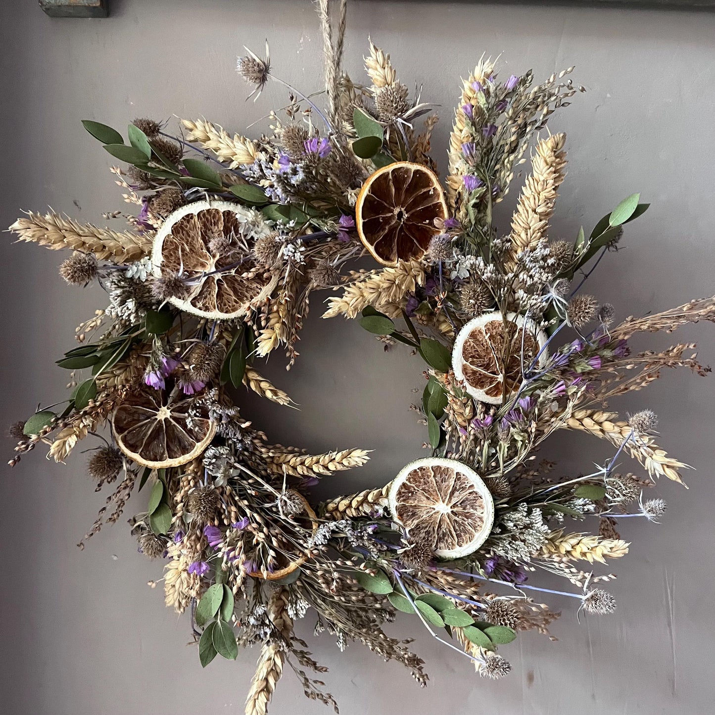 Spring dried flower wreath | Spring colours | Spring decor | Summer wreath | Everlasting dried flower wreath | Summer Door wreath | 23cm