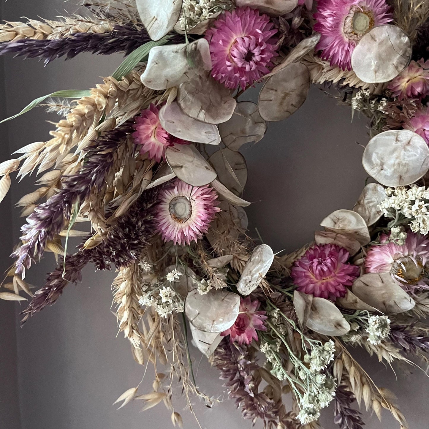 Everlasting dried flowers| Autumn inspired decor | Dried flowers | Autumn wreath | Autumnal inspired decor | 23cm