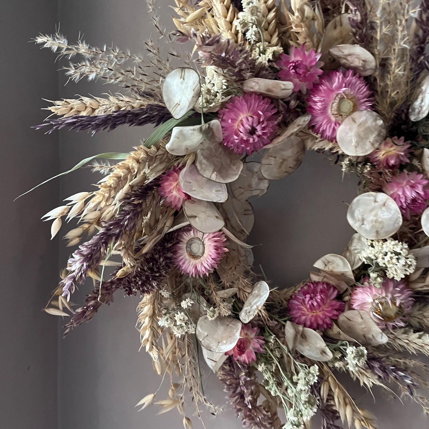 Everlasting dried flowers| Autumn inspired decor | Dried flowers | Autumn wreath | Autumnal inspired decor | 23cm
