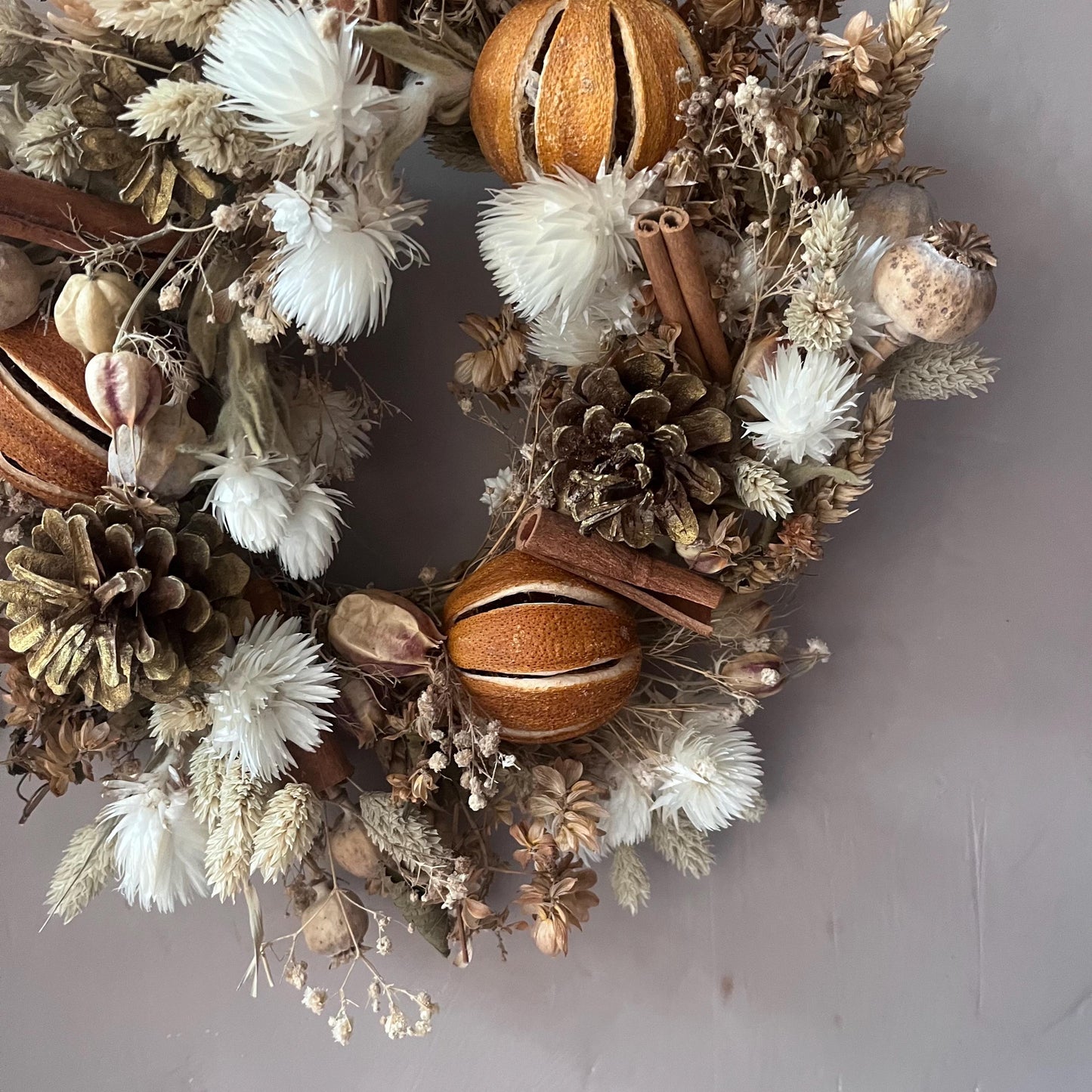 Everlasting dried flowers| Autumn inspired decor | Dried flowers | Autumn wreath | Autumnal inspired decor | 23cm