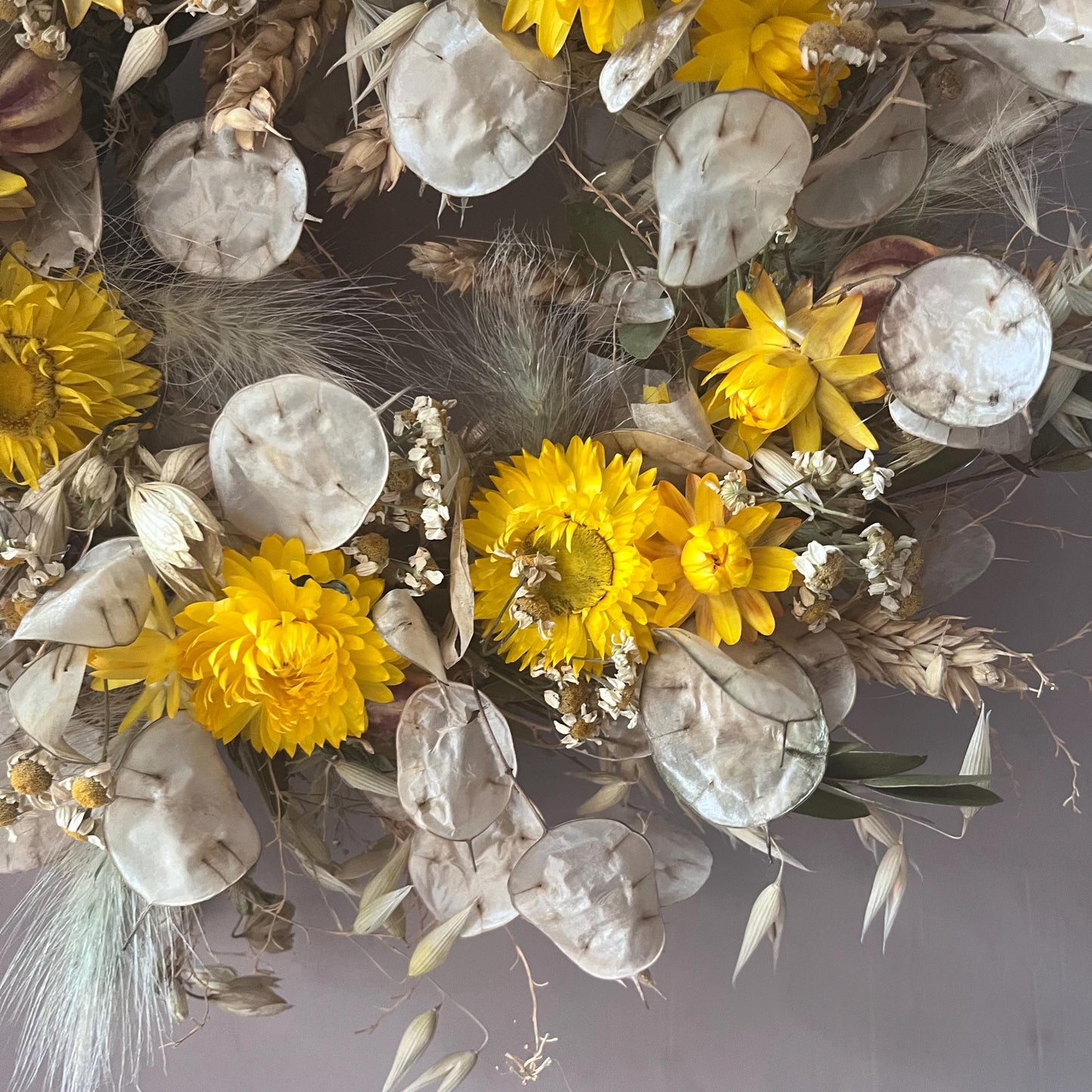 Autumn wreath | Autumnal decorations | Dried flower wreath | Farmhouse spring decor | Small wreath | Wall hangings | 25cm