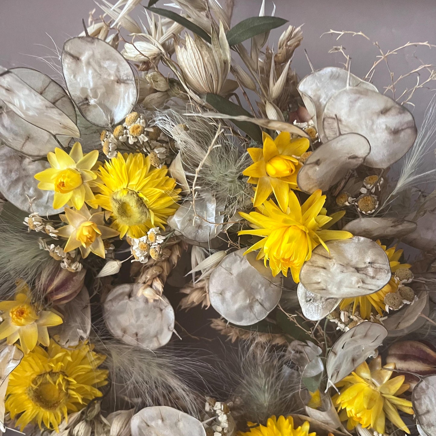 Autumn wreath | Autumnal decorations | Dried flower wreath | Farmhouse spring decor | Small wreath | Wall hangings | 25cm