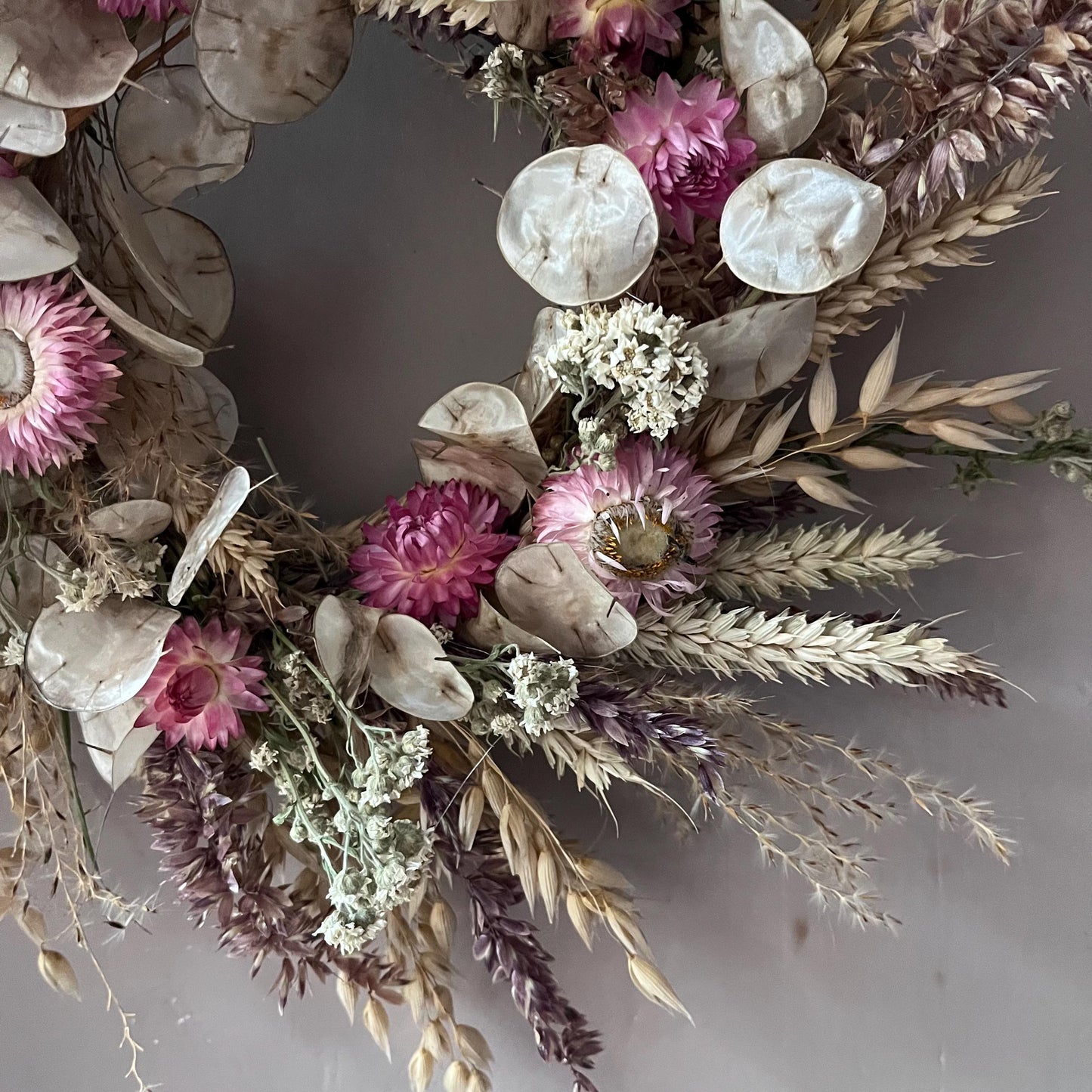 Everlasting dried flowers| Autumn inspired decor | Dried flowers | Autumn wreath | Autumnal inspired decor | 23cm