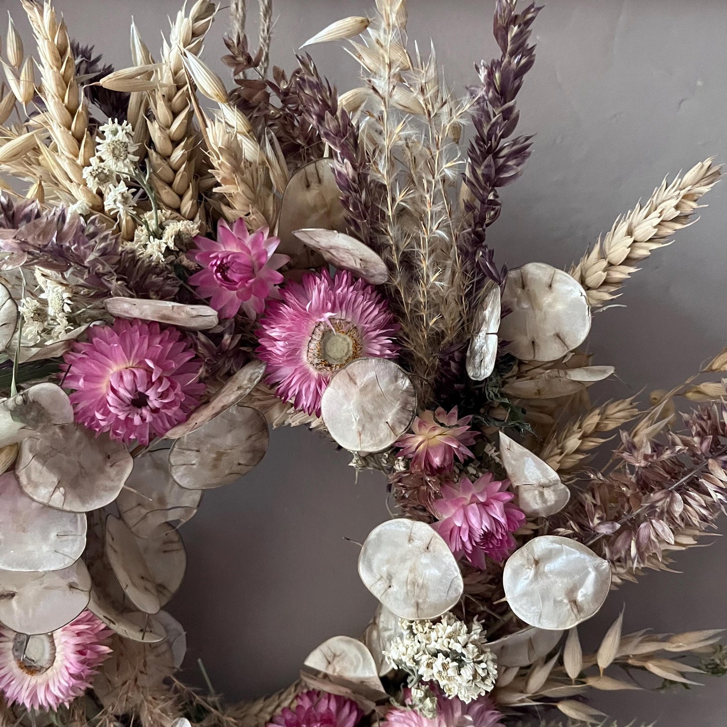Everlasting dried flowers| Autumn inspired decor | Dried flowers | Autumn wreath | Autumnal inspired decor | 23cm