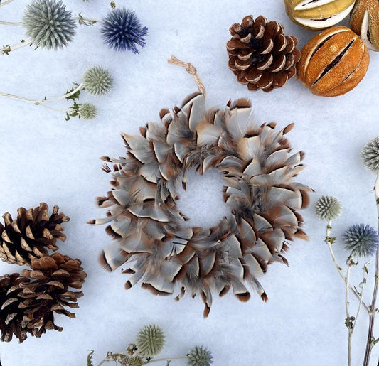 Baubles | Feather baubles | Christmas decorations | Farmhouse Christmas decor | Tree ornament | Country side Christmas | Natural Christmas