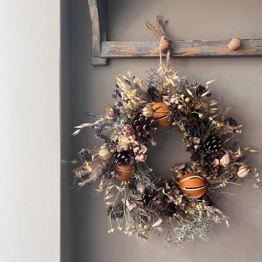 Everlasting flower | Dried flowers | Cottage wreath | Cottage decor | Country living | Front door decor| Autumnal door decor | 25cm