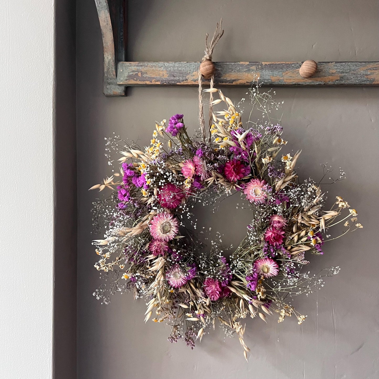 Everlasting dried flowers| Autumn inspired decor | Dried flowers | Autumn wreath | Autumnal inspired decor | 23cm