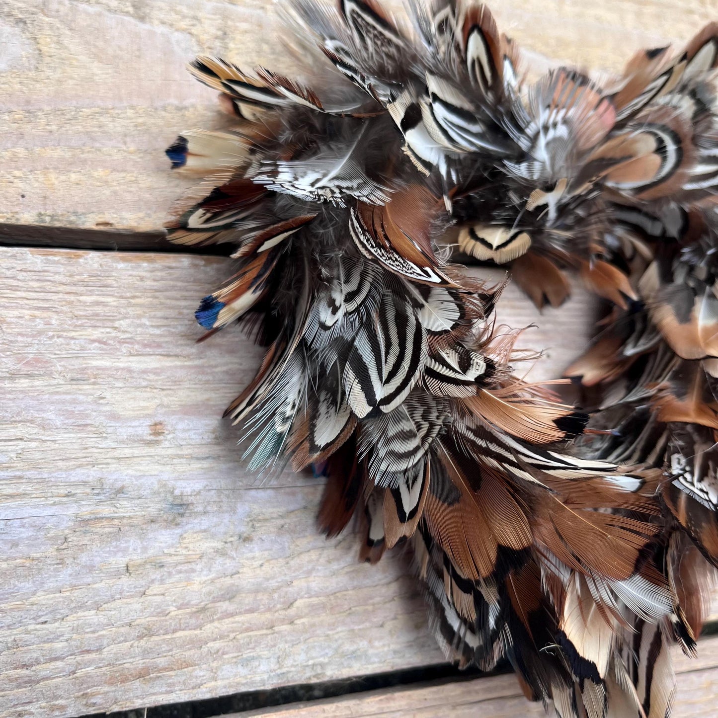 Heart shaped feather Christmas tree Decorations- 13cm