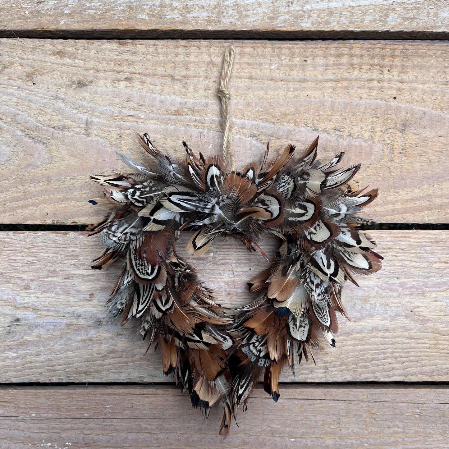 Heart shaped feather Christmas tree Decorations- 13cm