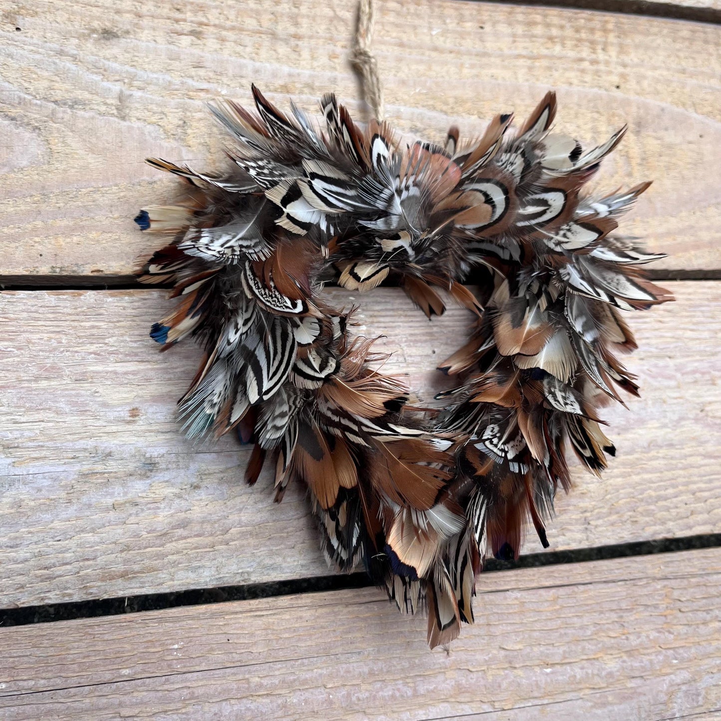 Heart shaped feather Christmas tree Decorations- 13cm