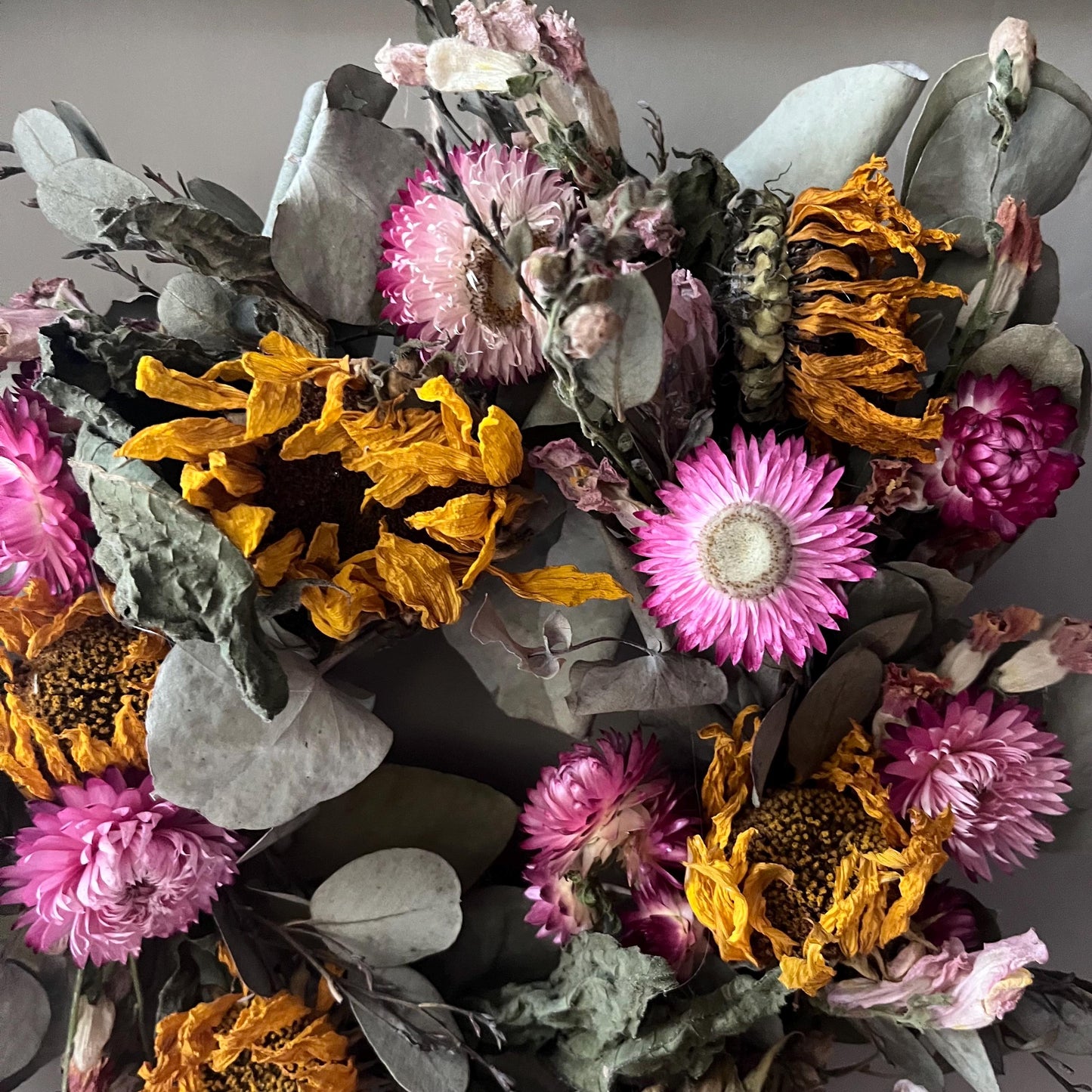Everlasting dried flowers| Autumn inspired decor | Dried flowers | Autumn wreath | Autumnal inspired decor | 23cm