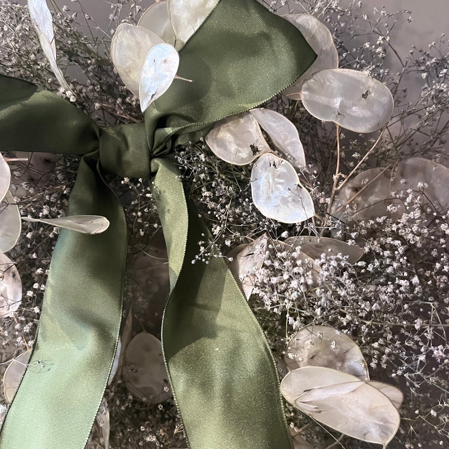 Dried Flower Wreath | Farmhouse Style Winter Decor (25cm)