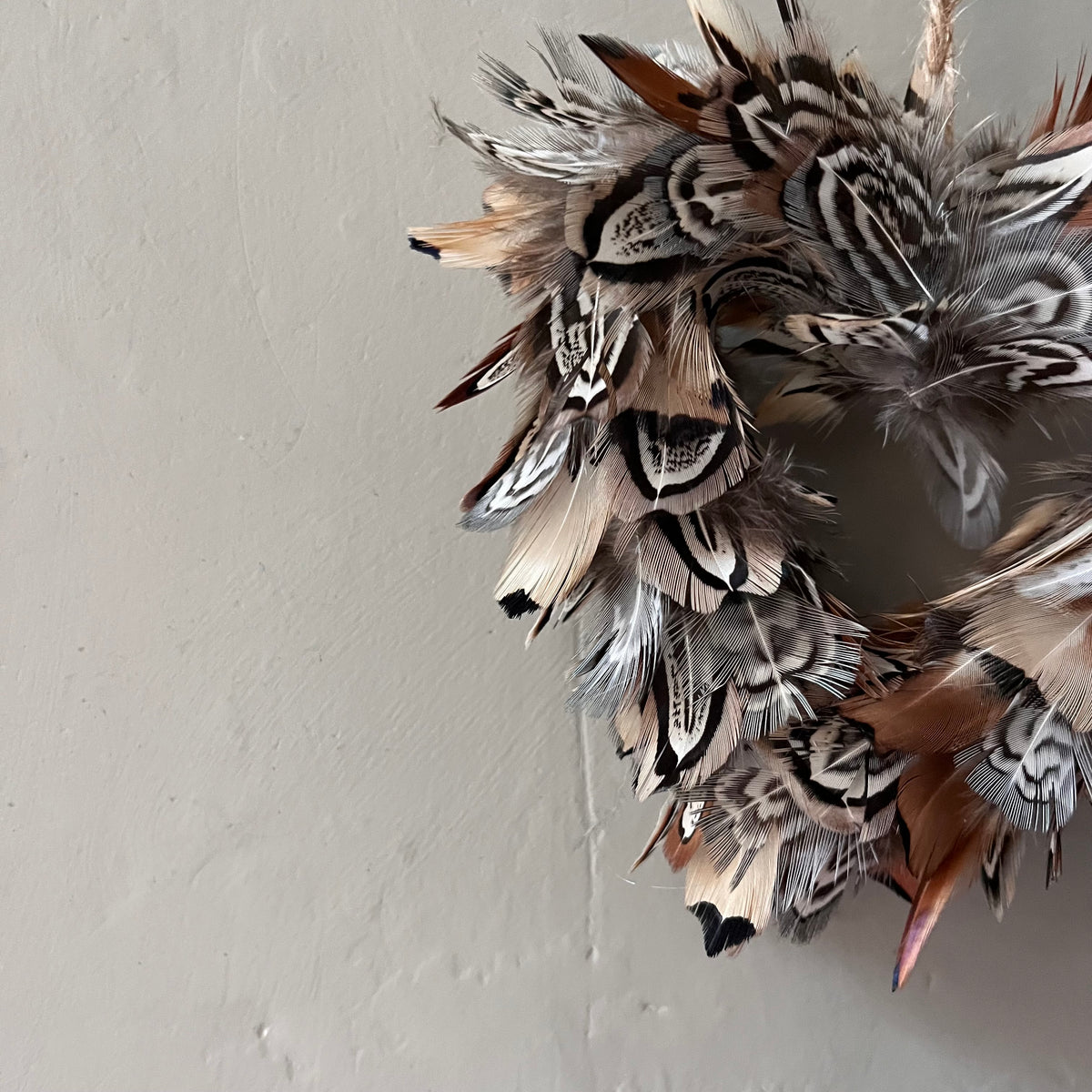 Heart shaped feather Christmas tree Decorations | Feather Bauble | 13cm