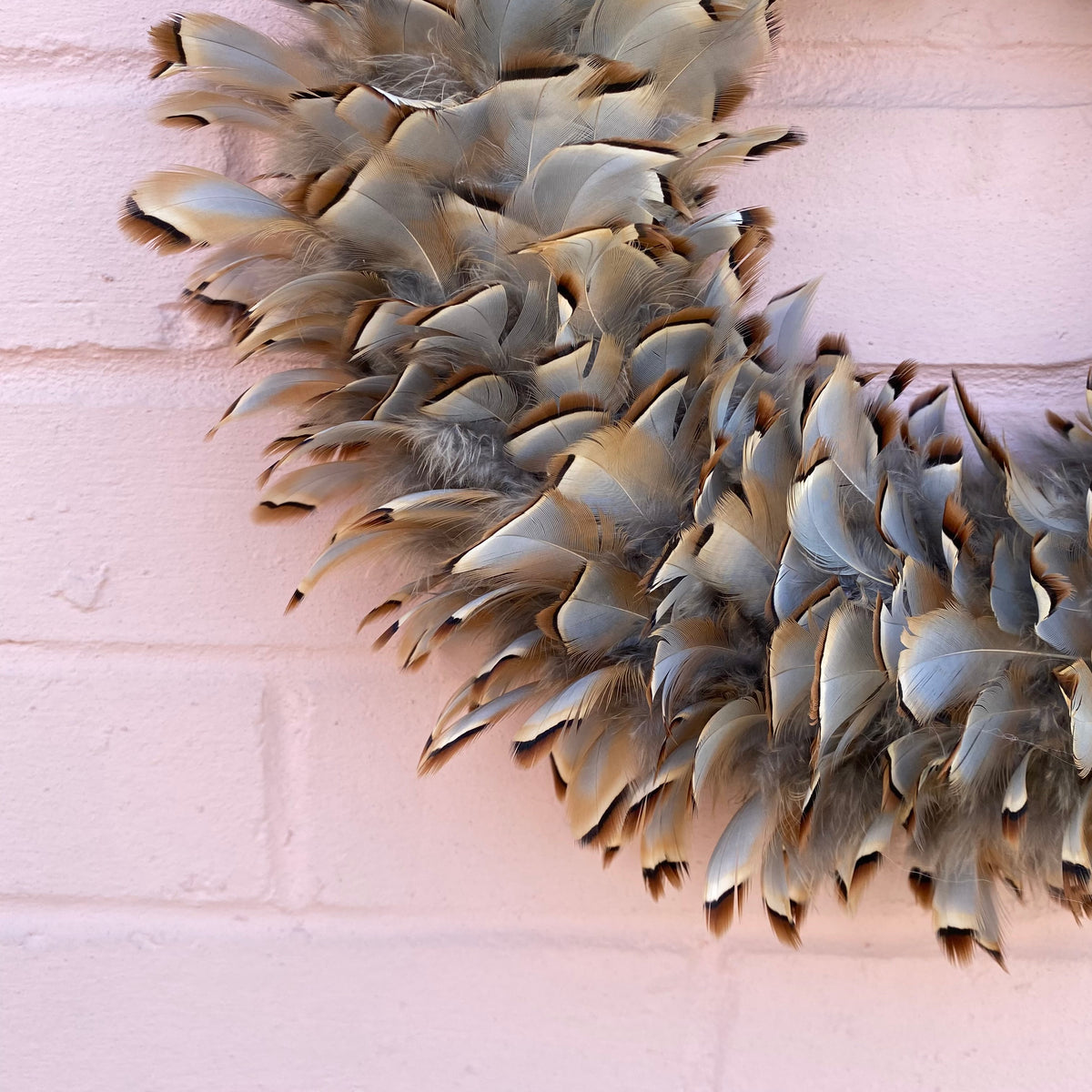 Winter wreath | Feather wreath | Farmhouse decor | 30-35cm