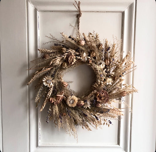 Winter wreath making kit- 25cm wreath craft kit | Christmas wreath making