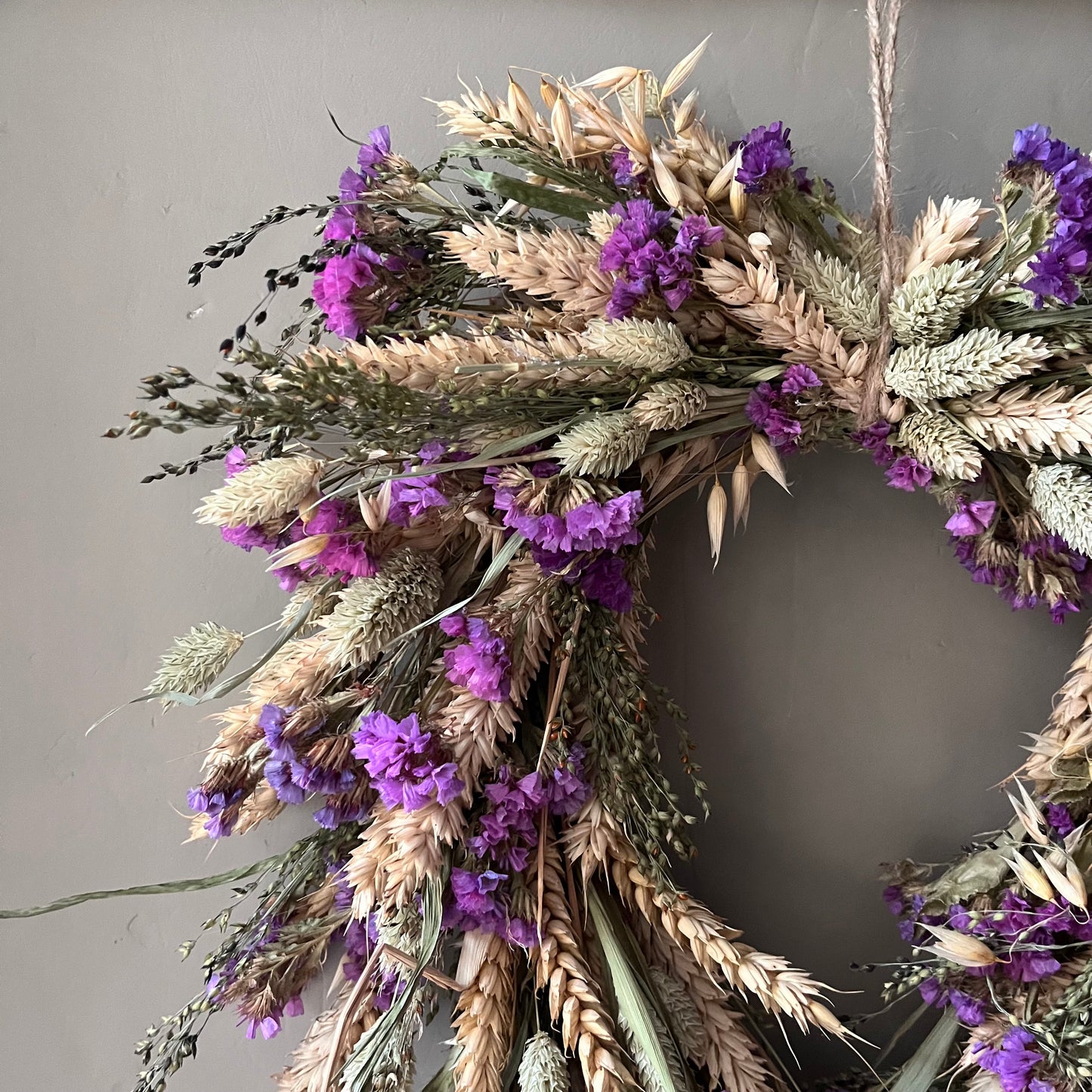 Dried Flower Spring/ Easter Wreath | Heart shaped decor