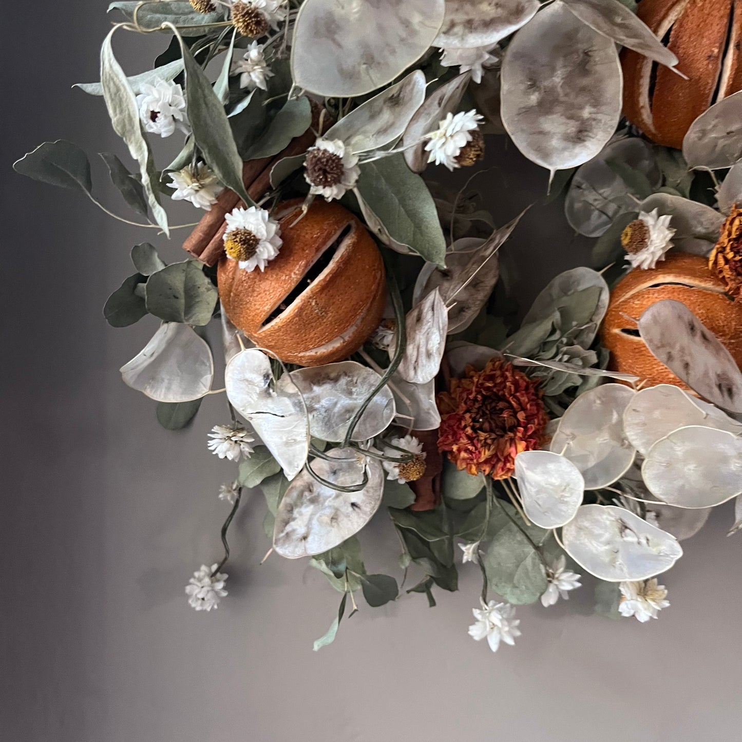 Dried flower wreath | Summer Farm house decor | 22cm