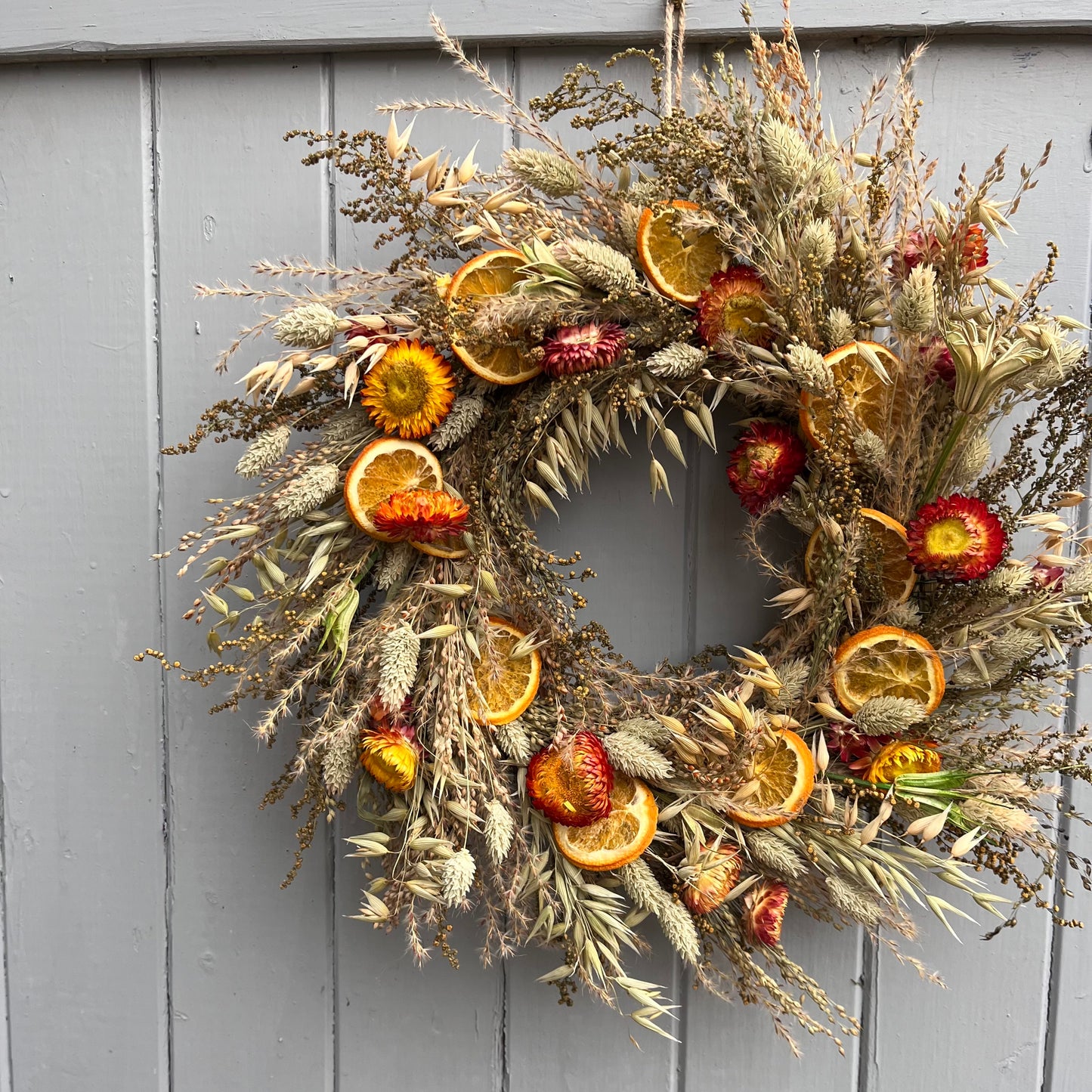 Dried flower wreath making kit | Christmas wreath making | Winter wreath | Make your own | Craft kits | 25cm wreath