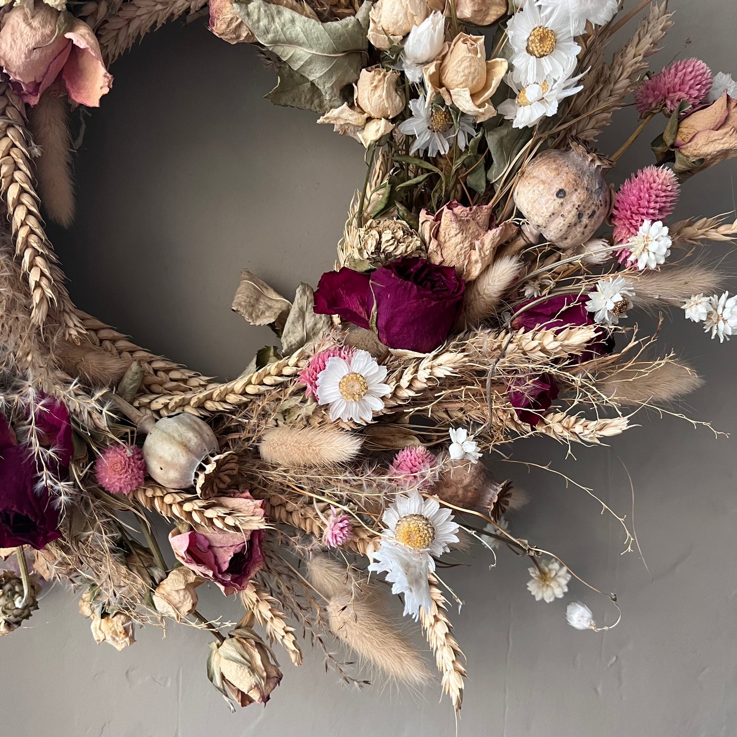 Dried flower spring wreath | Spring/ summer wreath- 34cm