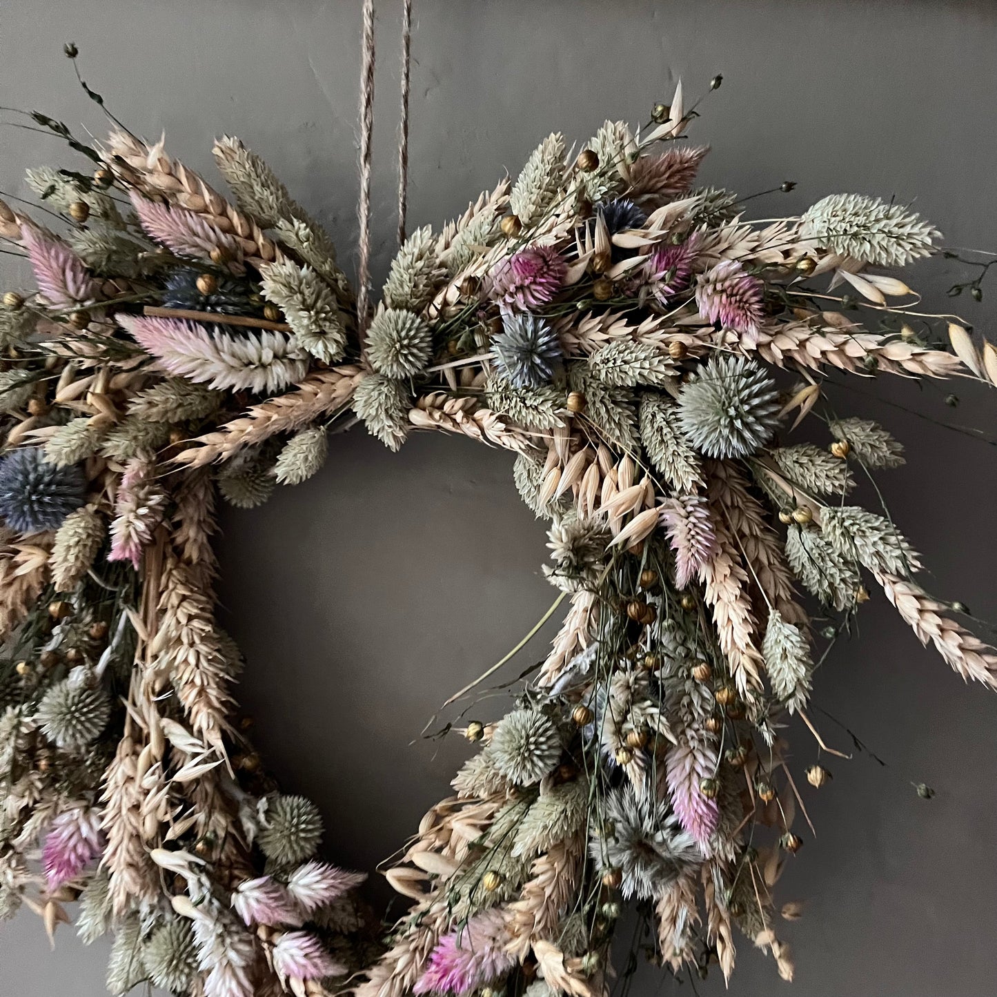 Dried Flower heart Wreath | Spring Decor | Valentines gift