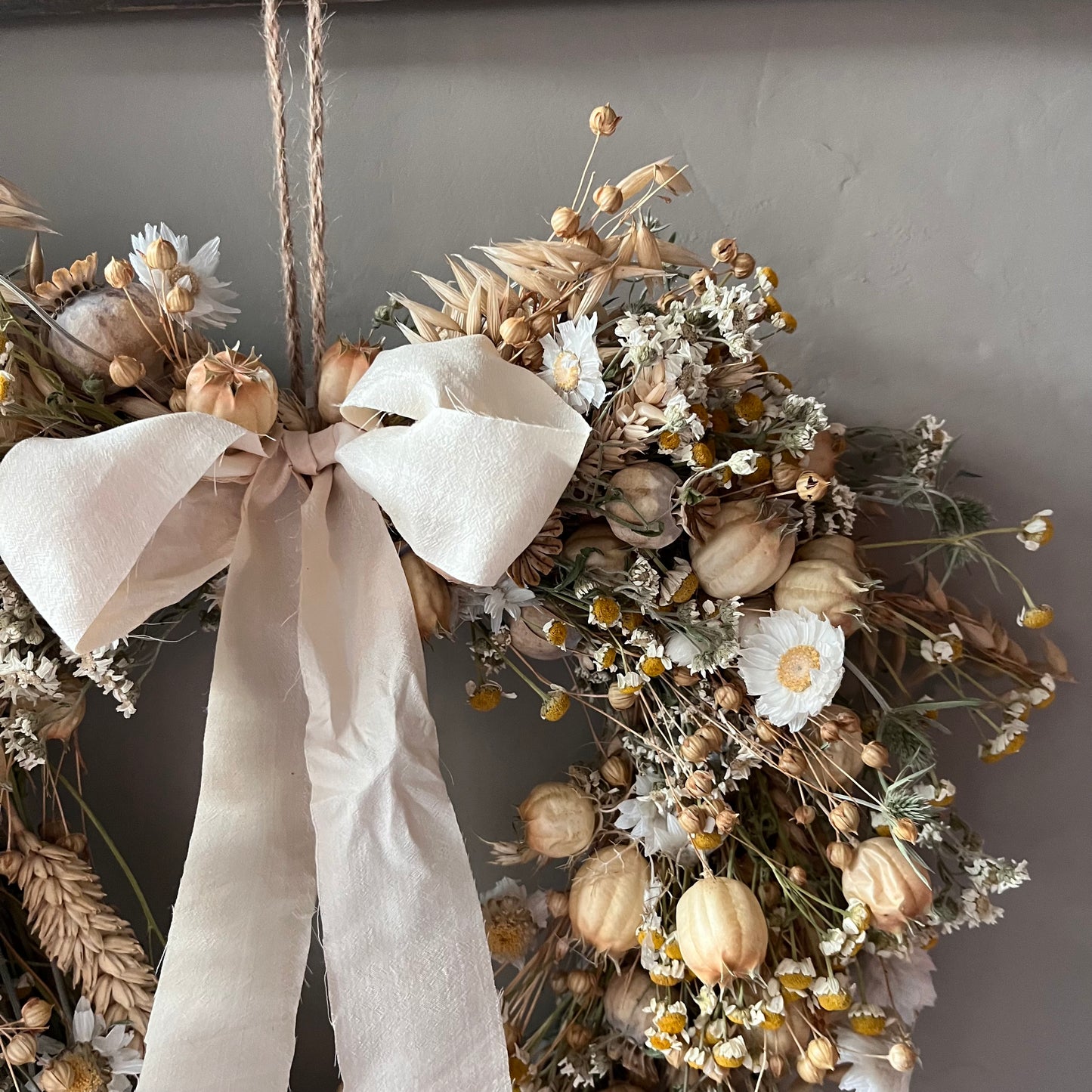 Dried Flower Autumn Wreath | Autumnal Decor | New home gift