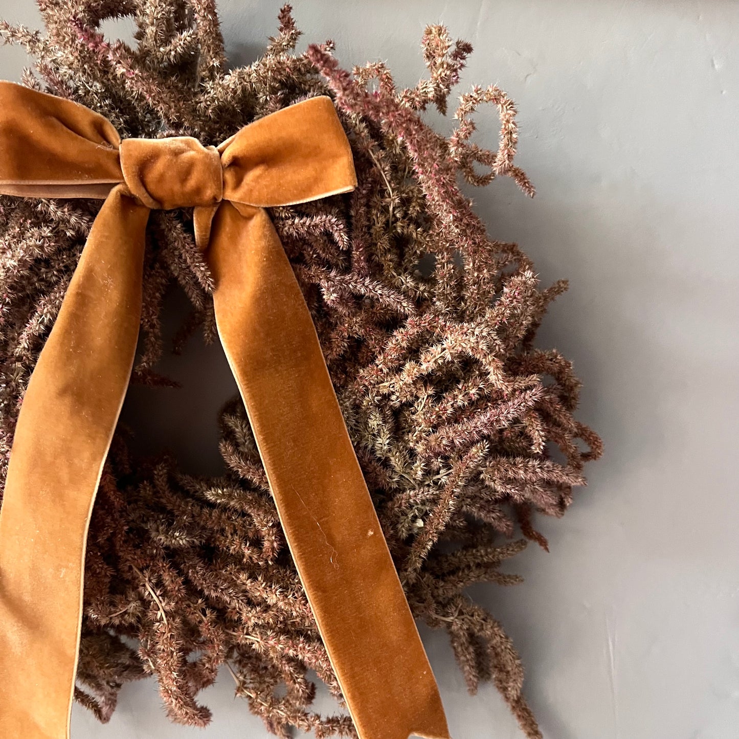 Spring flower wreath | Dried flowers | Farmhouse home | 25cm