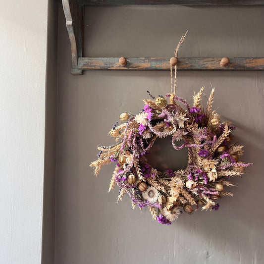 Dried flower spring wreath | Spring/ summer wreath- 34cm