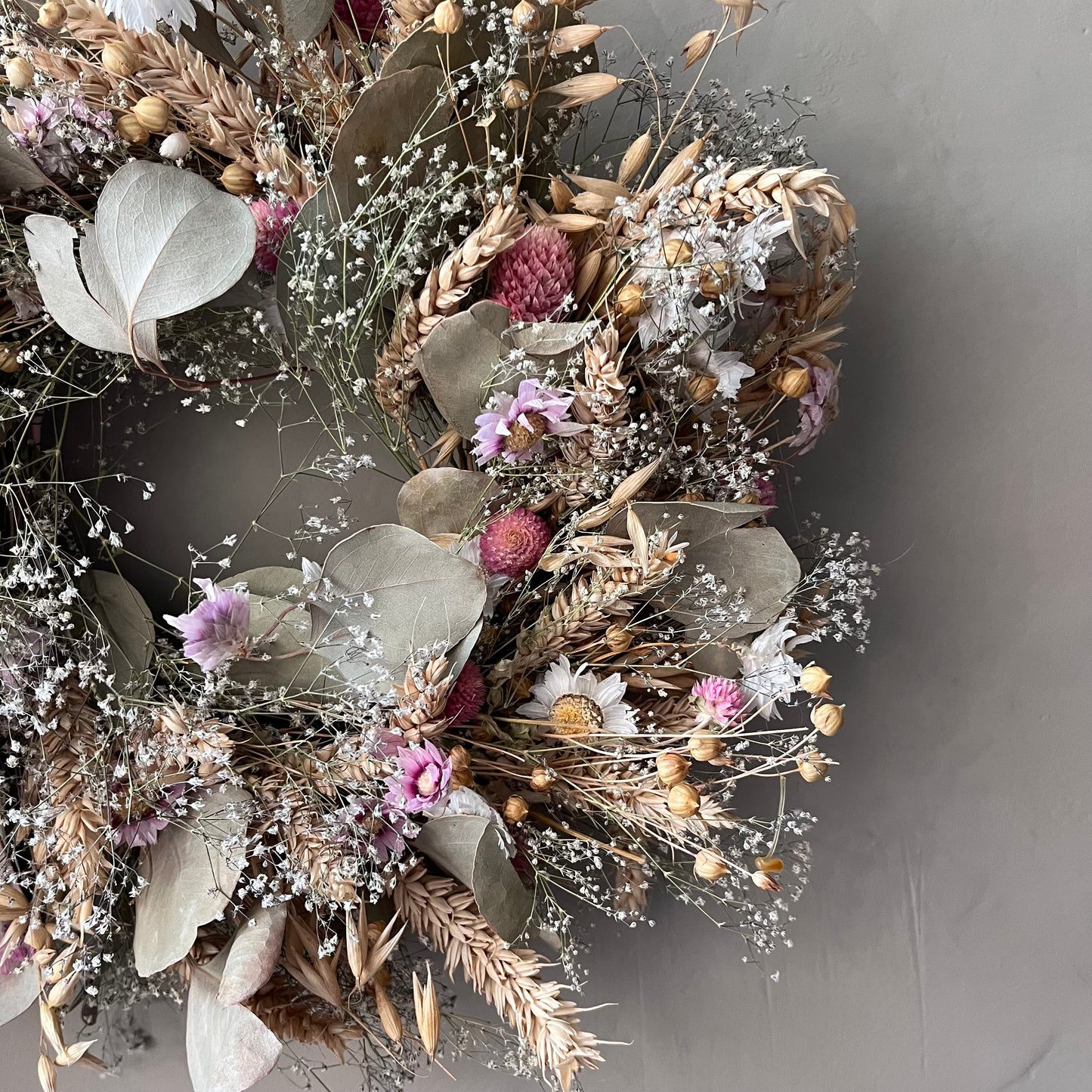 Dried Flower Wreath | Autumn Decor | 28cm