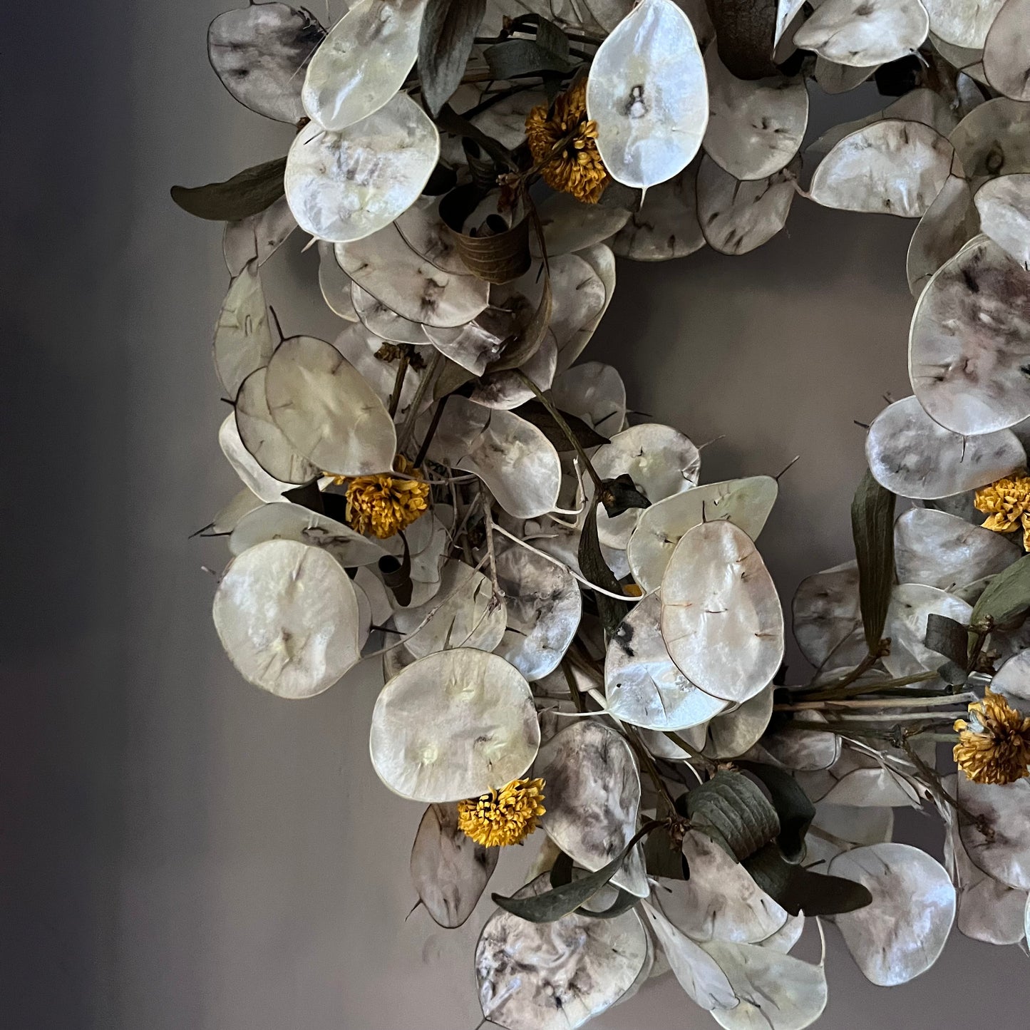 Autumn Dried Flower Wreath: Farmhouse Decor (25cm)