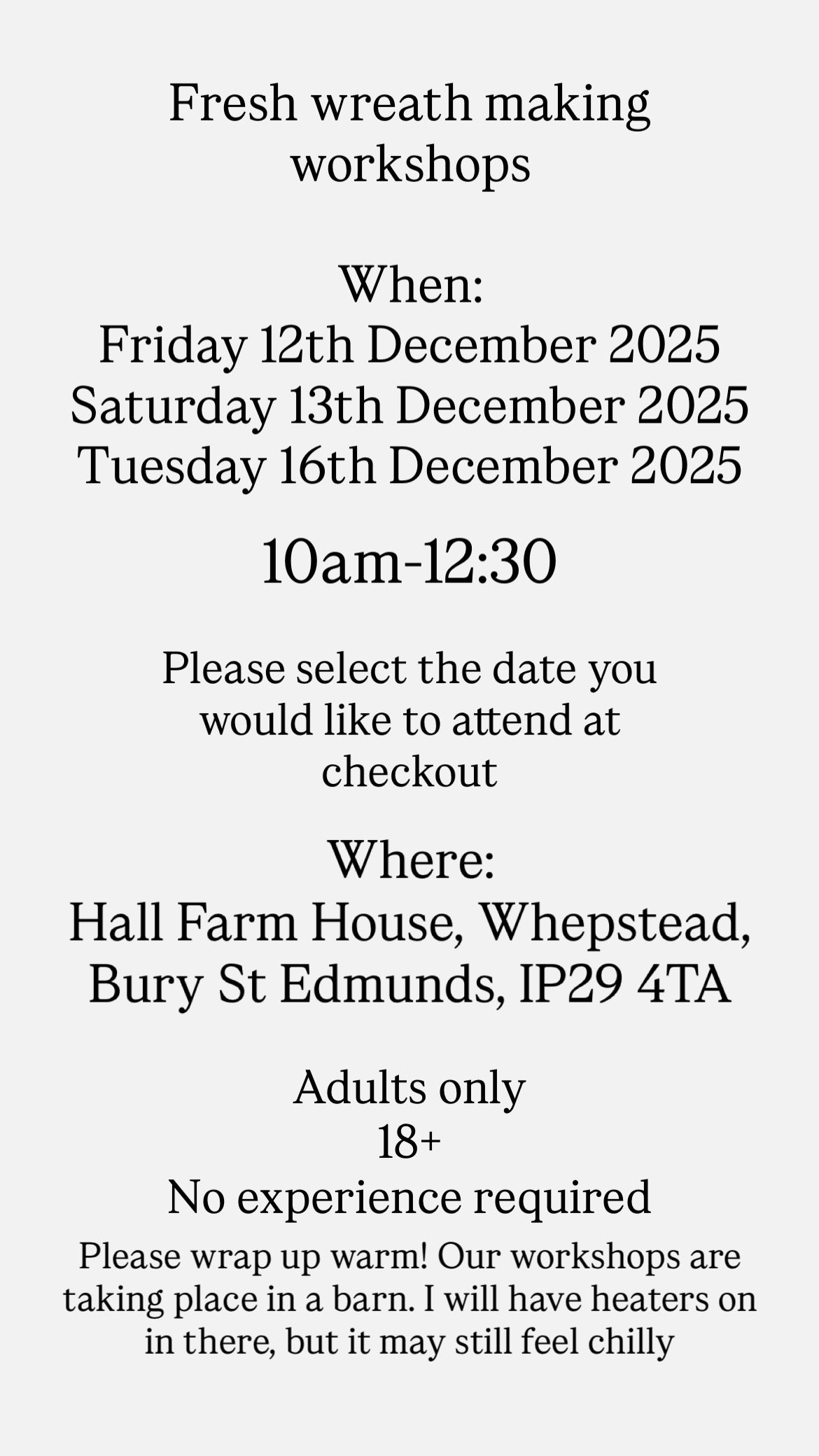 Flower Wreath Making Workshop