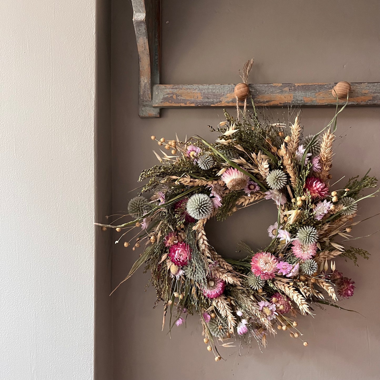 Dried Flower Cottage Wreath- 28cm