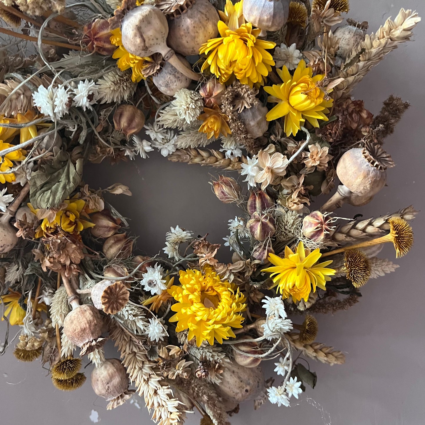 Everlasting dried flowers| Autumn inspired decor | Autumn dried flowers | Fall wreath | Fall inspired decor | Small Dried Flower | 25cm