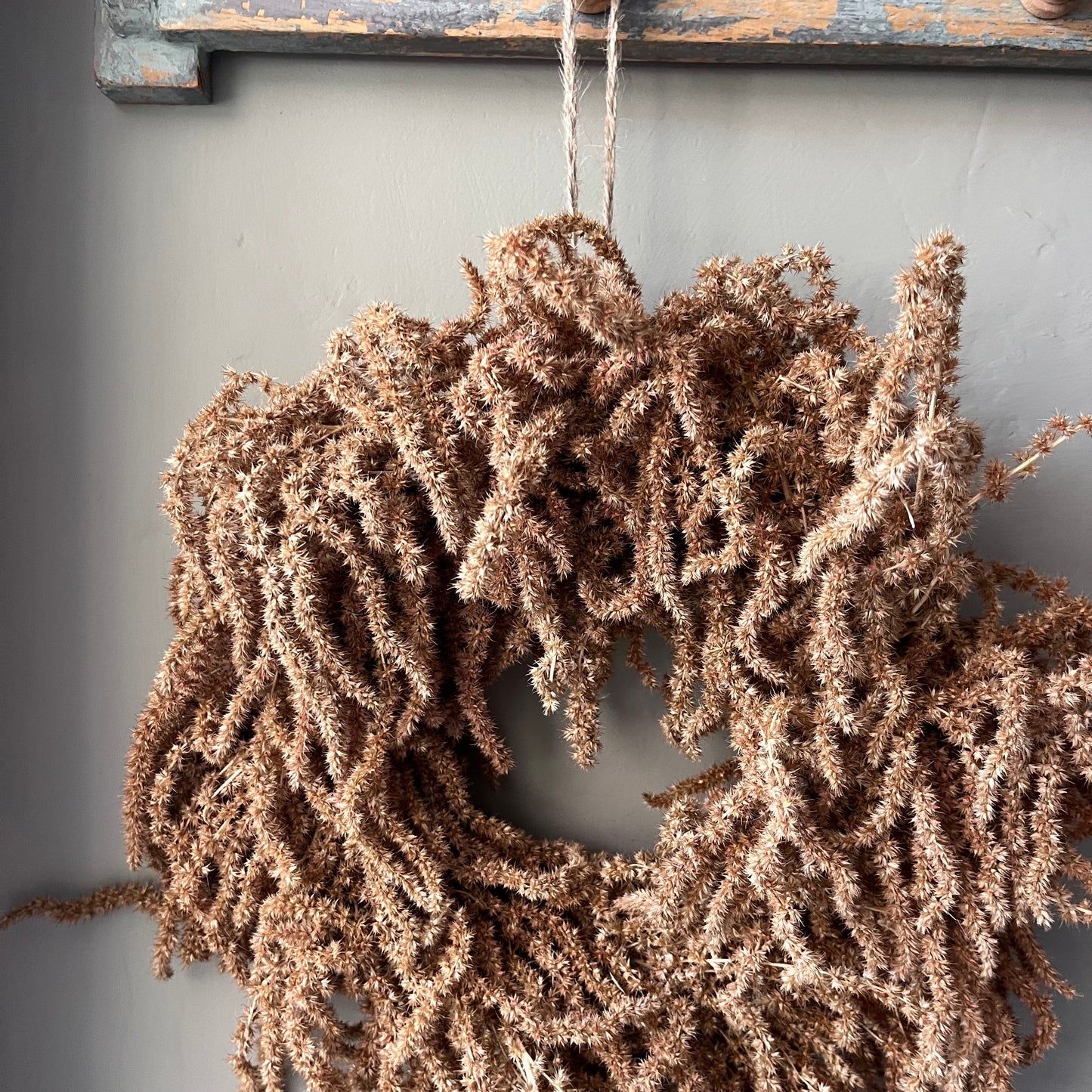 Autumn Dried Flower Wreath: Everlasting Floral Decor, 25cm