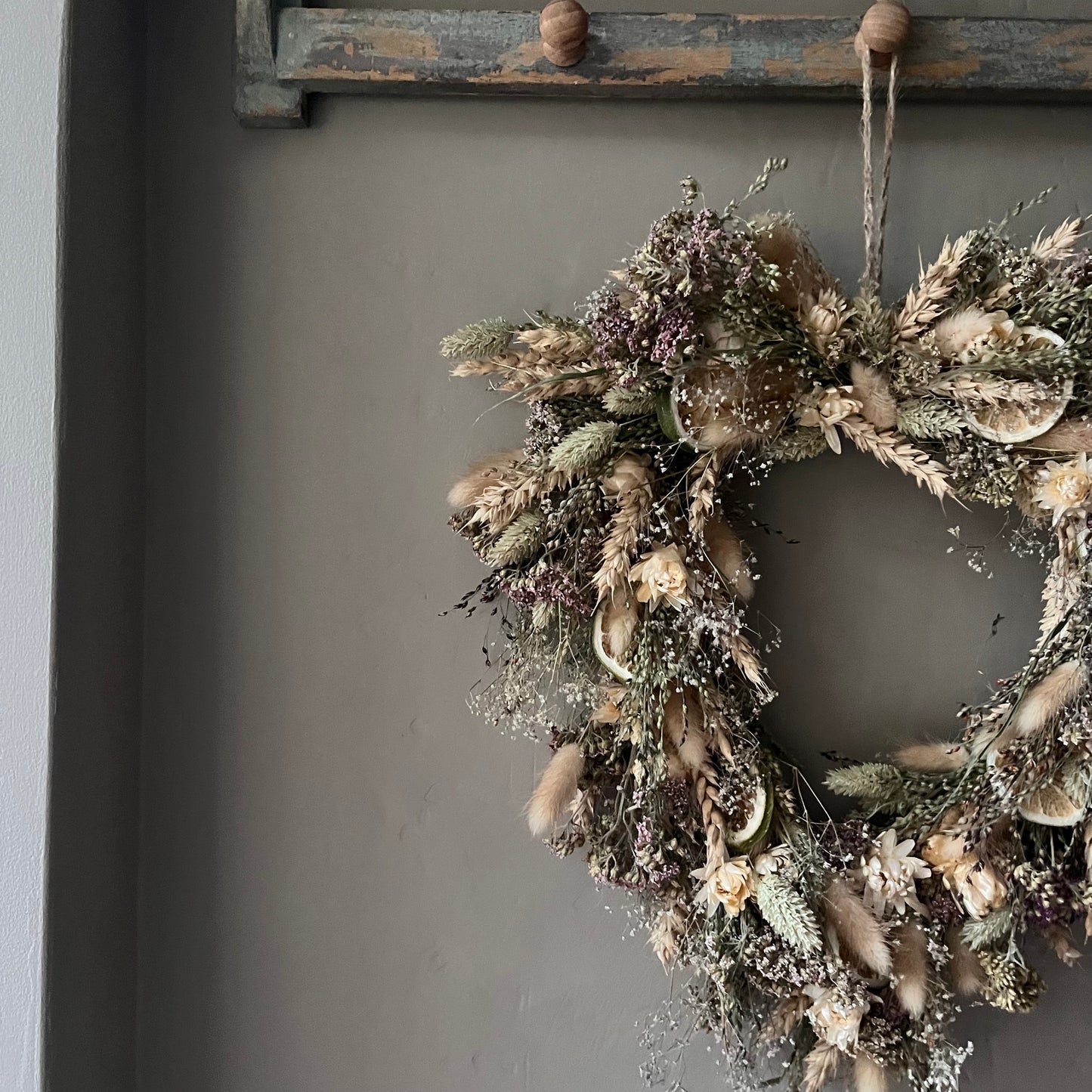 Dried Flower Spring/ Easter Wreath | Heart shaped decor